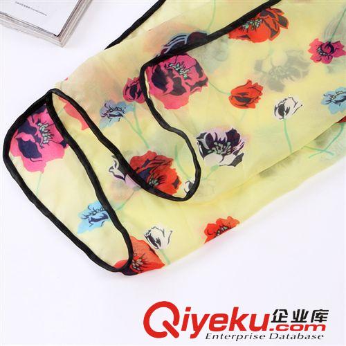 絲巾 森女系印花雪紋女款新品上新秋冬款花卉保暖圍巾批發(fā)004原始圖片3