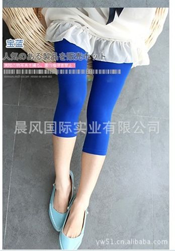 打底褲 2014新款 夏季女式七分褲冰絲打底褲 7分褲批發(fā)  I027原始圖片3