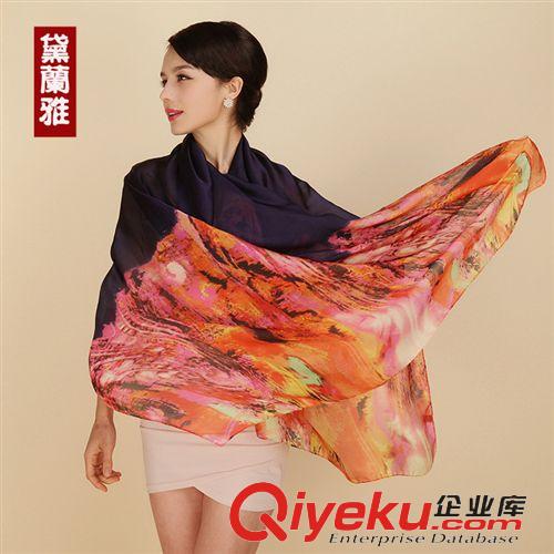 2015年印花新款 韓版爆款仿真絲印花gd絲巾 批發 廠家直銷  海蒂爆款印花圍巾廠