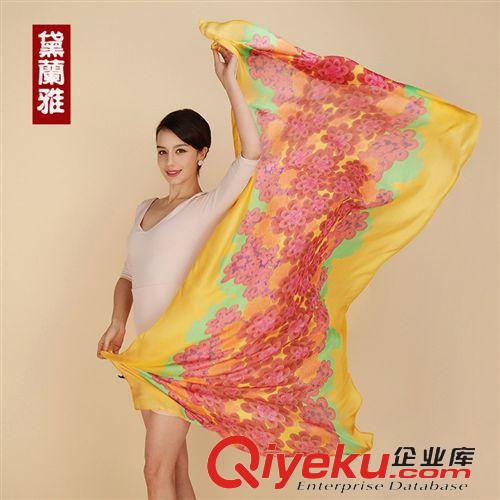 2015年印花新款 2015新款印花超大圍巾 超長款絲巾 雪紡大圍巾斜紋披肩兩用 女