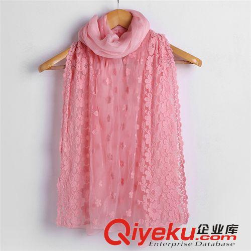 海蒂爆款 新款刺繡小花【條碼】圍巾廠家直銷優質絲皺 批發中gd厚款圍巾