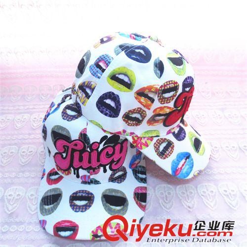 2014成人帽子 淘寶爆款 2014韓版新款juicy嘴唇鴨舌嘻哈棒球帽 帽子 韓國帽子原始圖片3