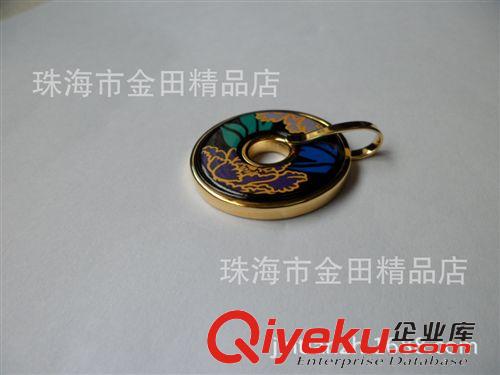 A.銀飾品、琺瑯:項鏈、手鏈、耳飾、戒子、手鐲 供應琺瑯景泰藍牡丹花平安扣PT-01圓形吊墜首飾