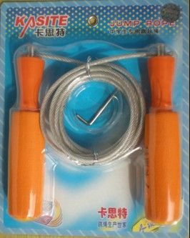 跳繩/拔河繩 zp卡斯特063gd吸塑包裝鋼絲跳繩原始圖片3