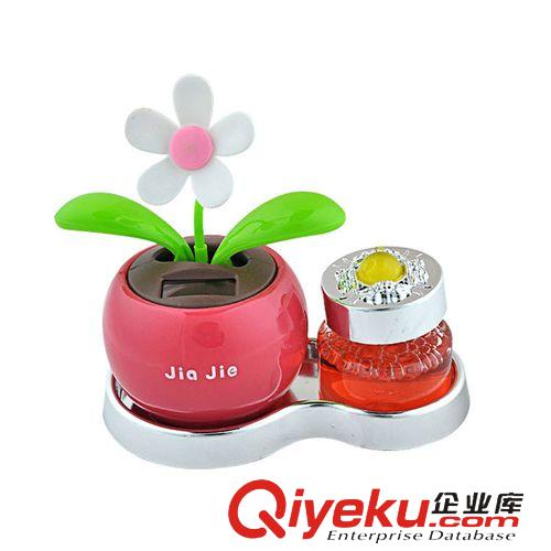 精品汽車內(nèi)飾 太陽(yáng)花公仔香水座 太陽(yáng)能蘋果花 汽車飾品汽車香水?dāng)[件原始圖片2