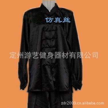 中式武術(shù)服 紡真絲彈力加厚太極服 大型正規(guī)企業(yè)生產(chǎn) 出口定做 中式武術(shù)服裝