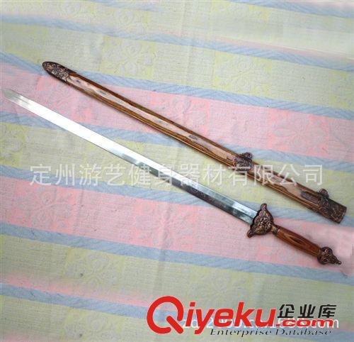 击剑武术用品 不锈钢虎头太极剑 zmpp武圣人 不开刃击剑武术用品 出口刀剑