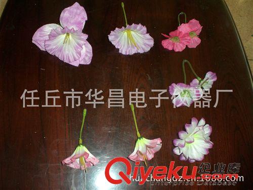 仿真花，花朵，花束 生产批发仿真牵牛花喇叭花，人造大中小型塑料花朵花头，绢花配件