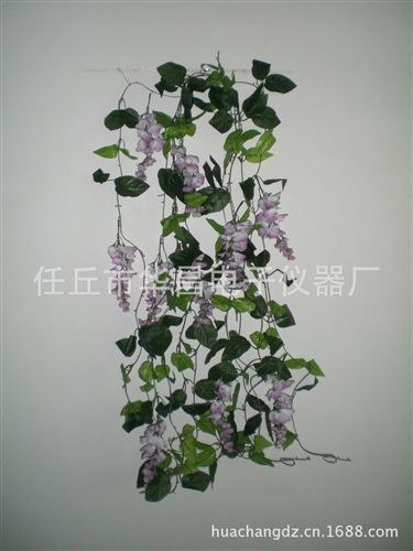 花藤，花鏈 生產(chǎn)批發(fā)風(fēng)信子花l藤，人造塑料仿真花藤條鏈，祭祀用盆景盆栽花原始圖片2