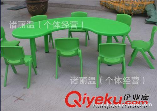 幼兒園桌椅 低價供應(yīng)紅 黃 藍 綠色環(huán)保幼兒塑料桌原始圖片2