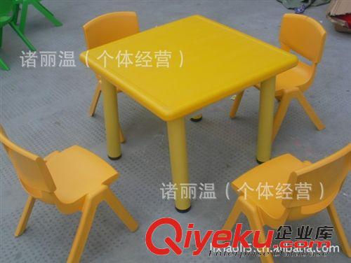 幼兒園桌椅 低價供應(yīng)紅 黃 藍 綠色環(huán)保幼兒塑料桌原始圖片3