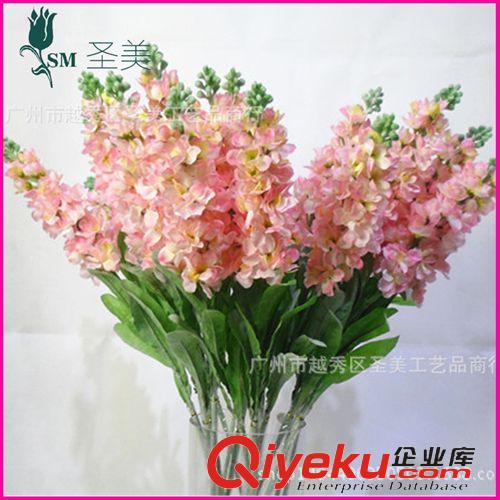 精品推薦 廣州工藝品批發 仿真紫羅蘭飛燕草仿真花 拍攝道具仿真植物