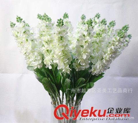 精品推薦 廣州工藝品批發 仿真紫羅蘭飛燕草仿真花 拍攝道具仿真植物原始圖片2