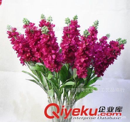 精品推薦 廣州工藝品批發 仿真紫羅蘭飛燕草仿真花 拍攝道具仿真植物原始圖片3