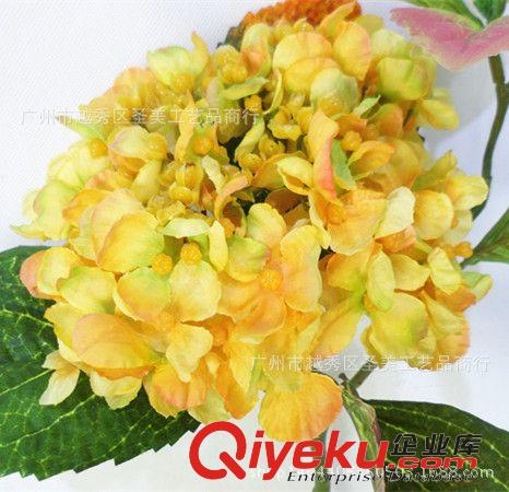 插花用品 廠家外貿批發 gd單支有芽開心繡球裝飾花 歐式花藝套裝仿真花原始圖片2