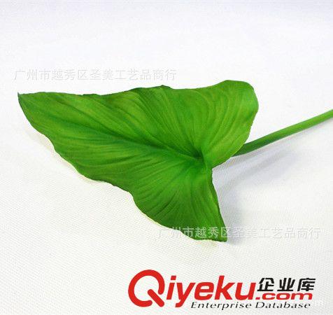插花用品 廠家批發(fā) 單片手感大號馬蹄蓮葉仿真PU葉子 外貿(mào)仿真花插花用品