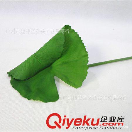 插花用品 廣州圣美仿真植物廠家直銷 gf真PU荷花葉熱銷插花配材花藝套裝原始圖片3