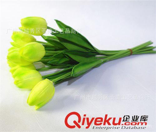 PU花 圣美花業(yè)廠家生產gdpu仿真花 pu迷你郁金香仿真花原始圖片3