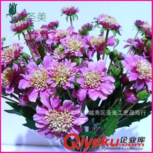 PU花 外貿(mào) 4叉風(fēng)車蘭軟膠 淘寶攝影gd仿真花 廠家直銷出口
