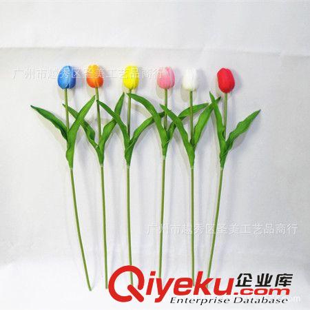 PU花 PU大號蓮葉手感仿真花 綠色仿真植物系列批發