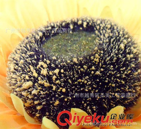 PU花 義烏gf真精美PU三頭中號向日葵花 仿真植物廠家批發出口原始圖片3