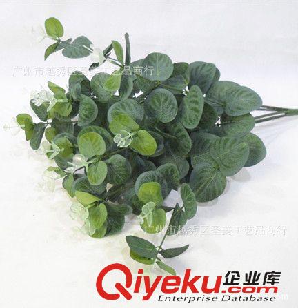 仿真葉 義烏火爆熱銷gf真金錢葉尤加利葉插花套裝仿真飾品工藝品廠外貿