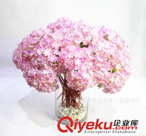 仿真花 假花廠家直銷 多色爆款手扎5頭雪球仿真花 高級手感裝飾假花原始圖片3