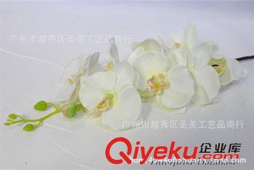 仿真花 廠家供應(yīng) 布料蝴蝶蘭gf真假花 綠色仿真植物批發(fā)