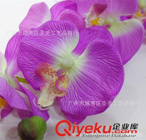 仿真花 廠家供應(yīng) 布料蝴蝶蘭gf真假花 綠色仿真植物批發(fā)
