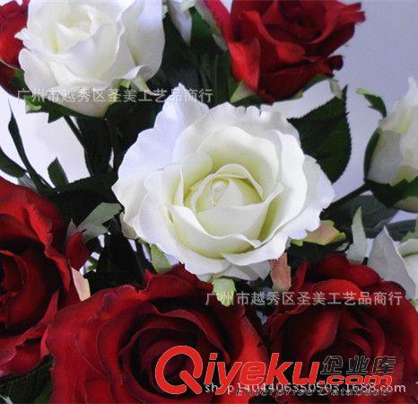 仿真花 熱銷精品 單支千芯玫瑰仿真花 玫瑰手感仿真花tj 婚慶花批發(fā)