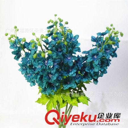 仿真花 gd歐式單支飛燕草仿真花假花批發(fā) 深圳酒店花藝套裝原始圖片3