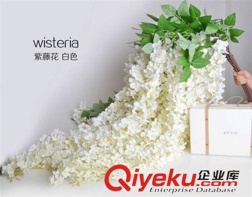 仿真植物 新款仿真紫藤花紫藤仿真紫藤花串仿真藤條批發廠家直銷仿真豆花串原始圖片2