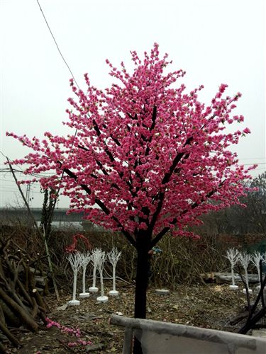 仿真植物 婚慶樹，仿真桃樹，實(shí)木樹，廠家直銷。原始圖片3