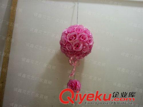 場地布置道具 廠家直銷婚慶用品婚房布置結婚花球大球25公分花球背景墻裝飾用品原始圖片2