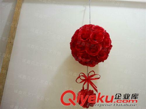 場地布置道具 廠家直銷婚慶用品婚房布置結婚花球大球25公分花球背景墻裝飾用品原始圖片3