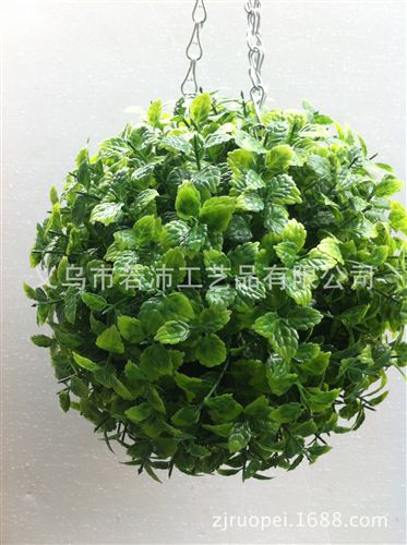 仿真草球 仿真植物  室內(nèi)裝飾用品 黃楊木 廠家直銷  米蘭草球  仿真塑料花