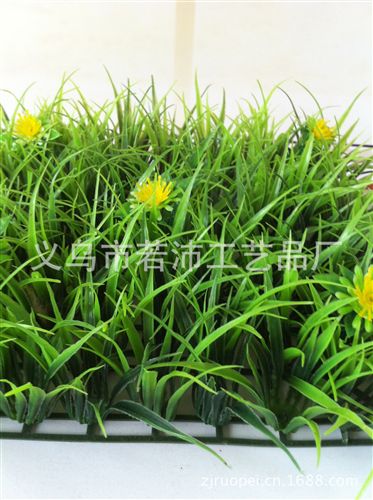 仿真草坪 義烏廠家直銷 小秧苗 綠化裝飾用的 仿真草皮 工業(yè)品 婚慶用品原始圖片2