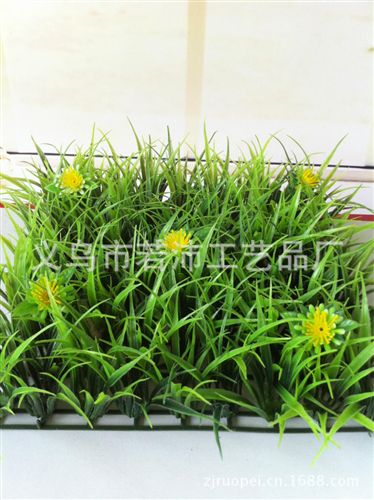 仿真草坪 義烏廠家直銷 小秧苗 綠化裝飾用的 仿真草皮 工業(yè)品 婚慶用品原始圖片3