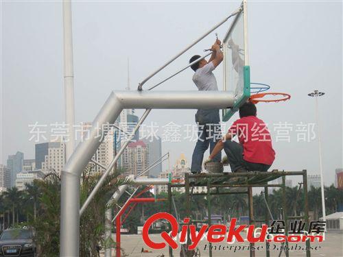 運(yùn)動(dòng)地面工程系列 戶外固定圓管獨(dú)臂籃球架    學(xué)校專用籃球架原始圖片2