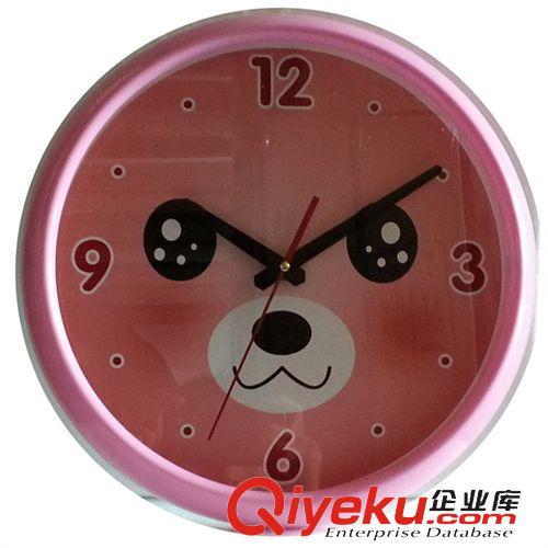 掛鐘 田園家居12寸時尚卡通靜音圓形掛鐘 公司禮品 兒童時鐘原始圖片2
