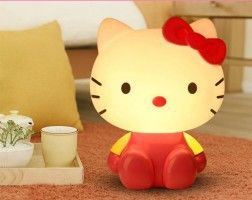 臺燈/LED燈 LED小夜燈 創意充電臺燈 護眼床頭燈喂奶燈 Kt貓精品禮品原始圖片3