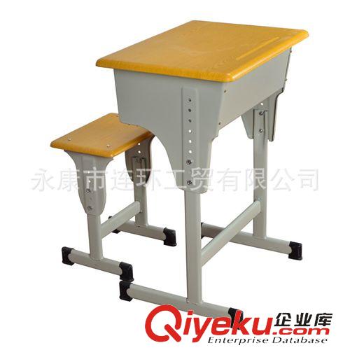 單人款課桌椅 兒童書桌 學校課桌椅 食堂餐桌 高質量安全兒童書桌 健康食堂餐桌原始圖片3