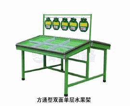 超市貨架系列 超市果蔬架 貨架蔬菜架 三層展示架水果架子 賣菜賣水果架 包郵原始圖片3