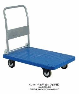 手推車系列 包郵靜音折疊平板車手推車?yán)涇囃宪囃曝涇囀滞宪嚢徇\(yùn)車倉庫搬運(yùn)原始圖片2