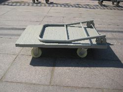 手推車(chē)系列 大號(hào)鋼板手推車(chē)tj手推車(chē) 平板手推車(chē)庫(kù)房拉貨車(chē)折疊平板車(chē)