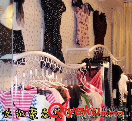 服裝貨架系列 服裝店衣架展示架 S型壁掛 服裝店貨架上墻 服裝店衣服上墻側掛原始圖片3