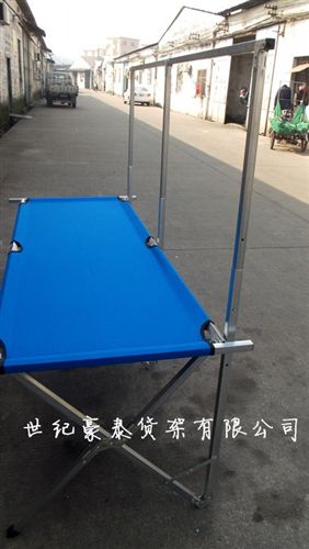 夏季爆款地攤架 擺地攤折疊架 擺攤工具貨架 服裝貨架 服裝架子 牛津布竹席三合一