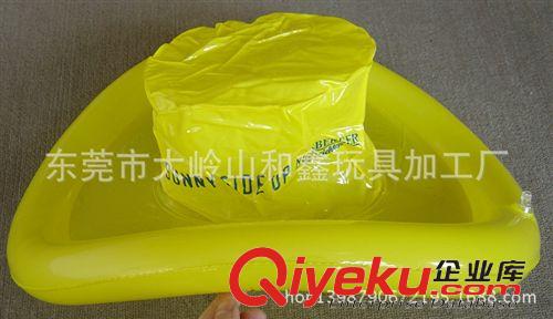 帽子 東莞廠家專業(yè)定制環(huán)保pvc充氣粉紅色遮陽斗笠，吹氣遮雨帽子