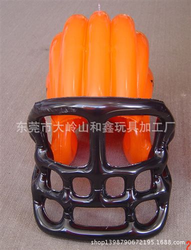 帽子 【來圖定制】環(huán)保pvc充氣帽子，吹氣摩托車頭盔，橄欖球帽子原始圖片2