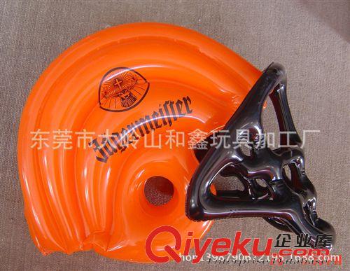 帽子 【來圖定制】環(huán)保pvc充氣帽子，吹氣摩托車頭盔，橄欖球帽子原始圖片3